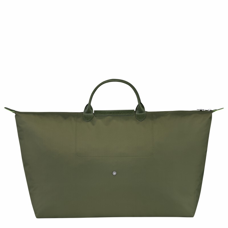 Longchamp Le Pliage Green M Travel bag - Recycled canvas Green USA | L1625919479