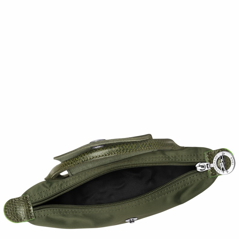 Longchamp Le Pliage Green Pouch with handle - Recycled canvas Green USA | 34175919479-