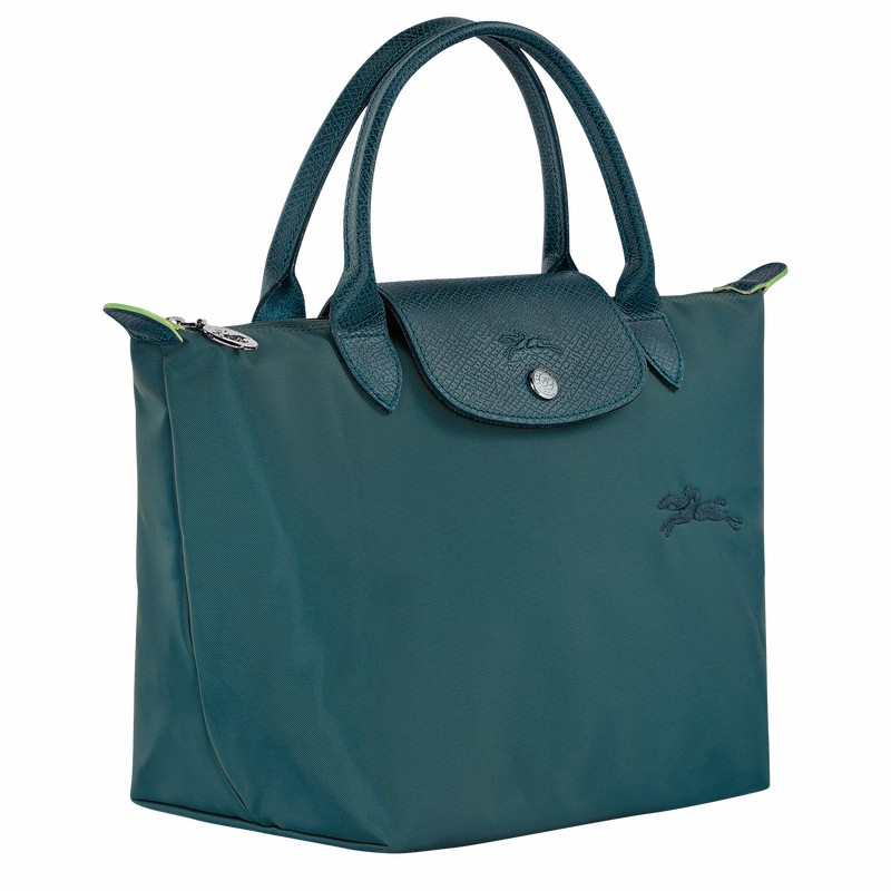 Longchamp Le Pliage Green S Handbag - Recycled canvas Peacock USA | L1621919P89