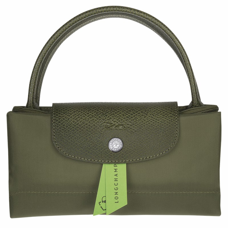 Longchamp Le Pliage Green S Handbag - Recycled canvas Green USA | L1621919479