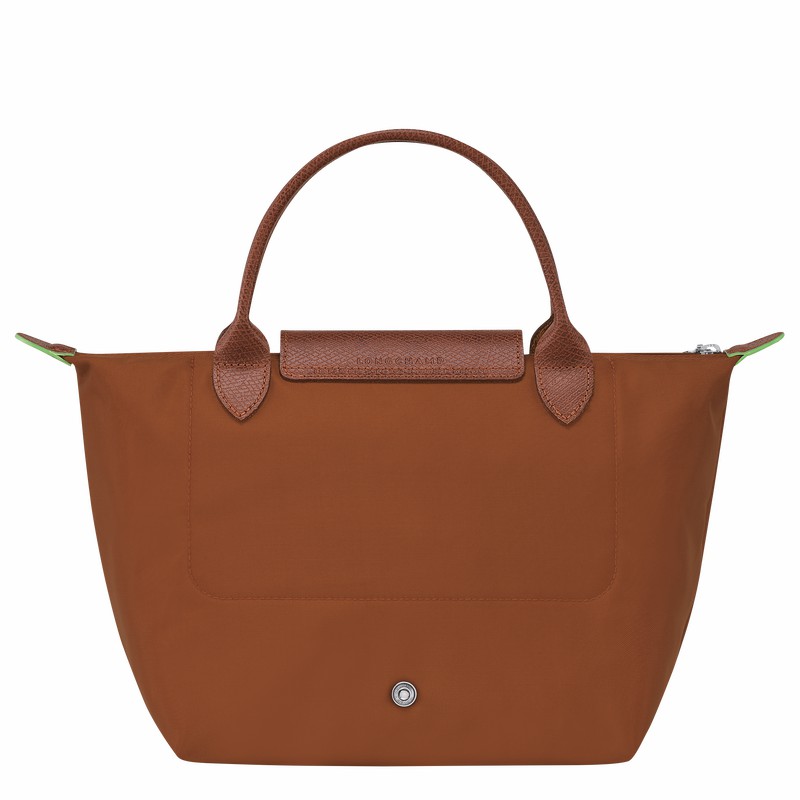 Longchamp Le Pliage Green S Handbag - Recycled canvas Brown USA | L1621919504