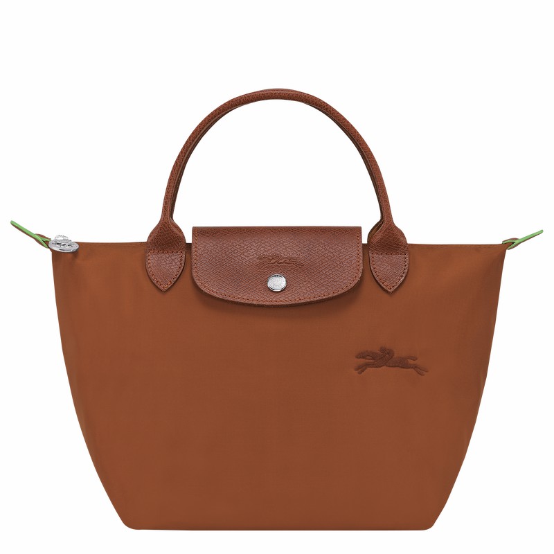 Longchamp Le Pliage Green S Handbag - Recycled canvas Brown USA | L1621919504