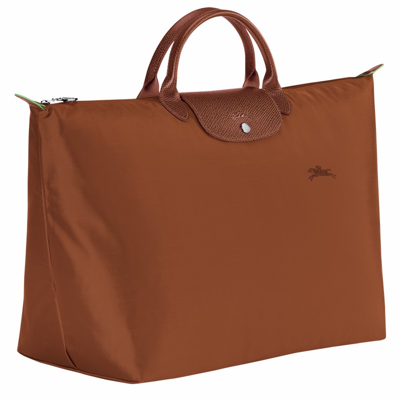 Longchamp Le Pliage Green S Travel bag - Recycled canvas Brown USA | L1624919504-