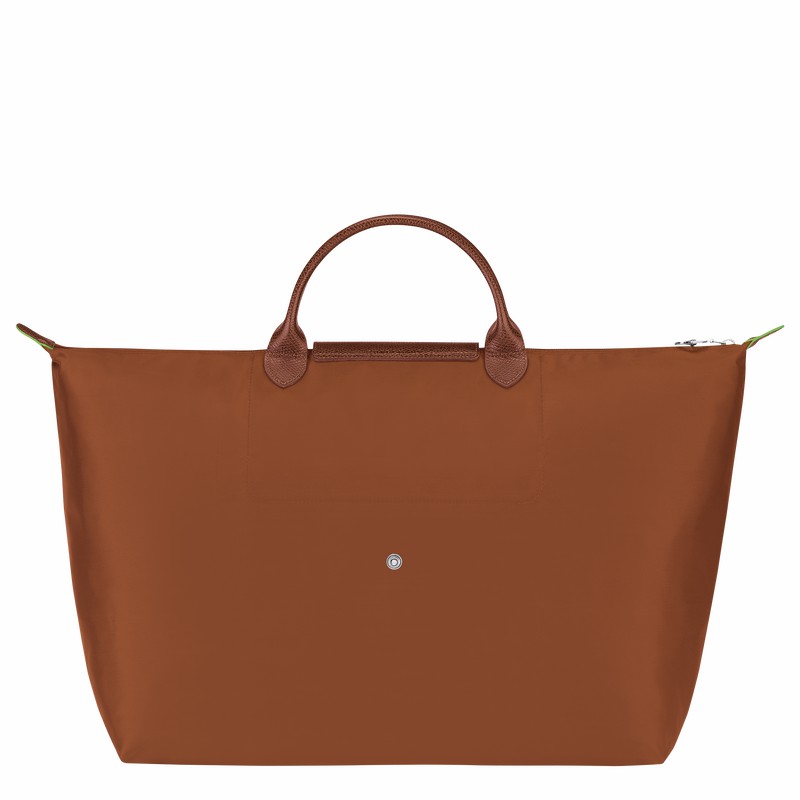 Longchamp Le Pliage Green S Travel bag - Recycled canvas Brown USA | L1624919504-