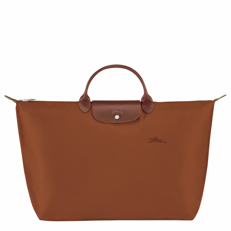 Longchamp Le Pliage Green S Travel bag - Recycled canvas Brown USA | L1624919504-