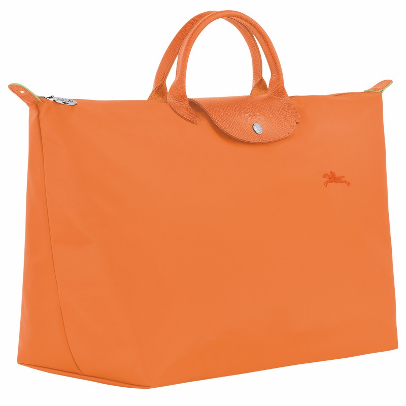 Longchamp Le Pliage Green S Travel bag - Recycled canvas Orange USA | L1624919P54-