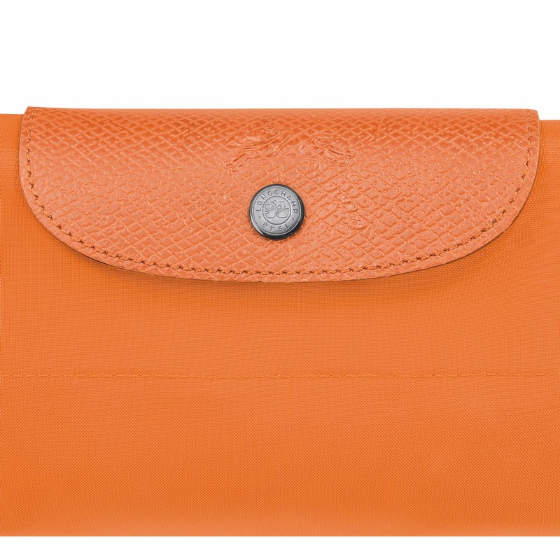 Longchamp Le Pliage Green S Travel bag - Recycled canvas Orange USA | L1624919P54-