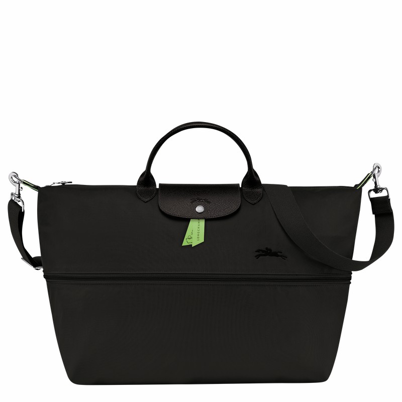 Longchamp Le Pliage Green Travel bag expandable - Recycled canvas Black USA | L1911919001-