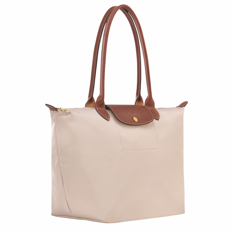 Longchamp Le Pliage Original L Tote bag - Recycled canvas White USA | L1899089P71