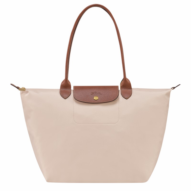 Longchamp Le Pliage Original L Tote bag - Recycled canvas White USA | L1899089P71