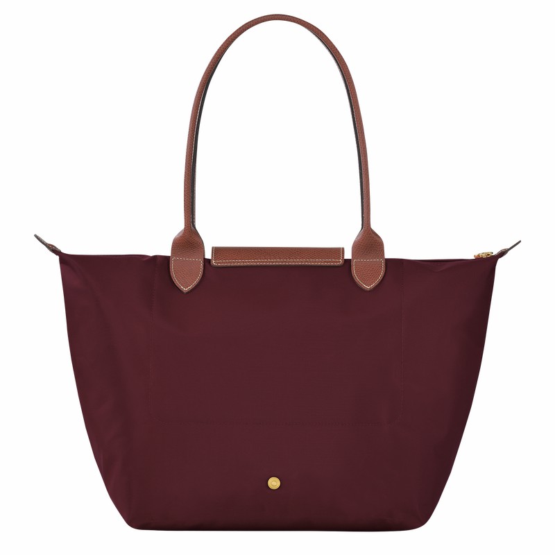 Longchamp Le Pliage Original L Tote bag - Recycled canvas Burgundy USA | L1899089P87