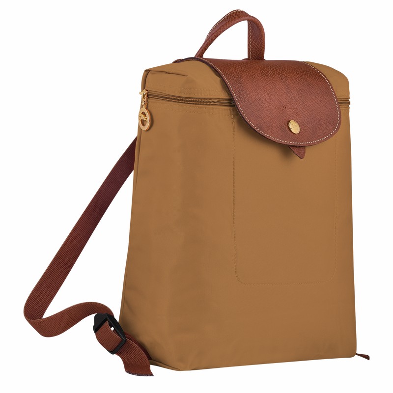 Longchamp Le Pliage Original M Backpack - Recycled canvas Khaki USA | L1699089P86