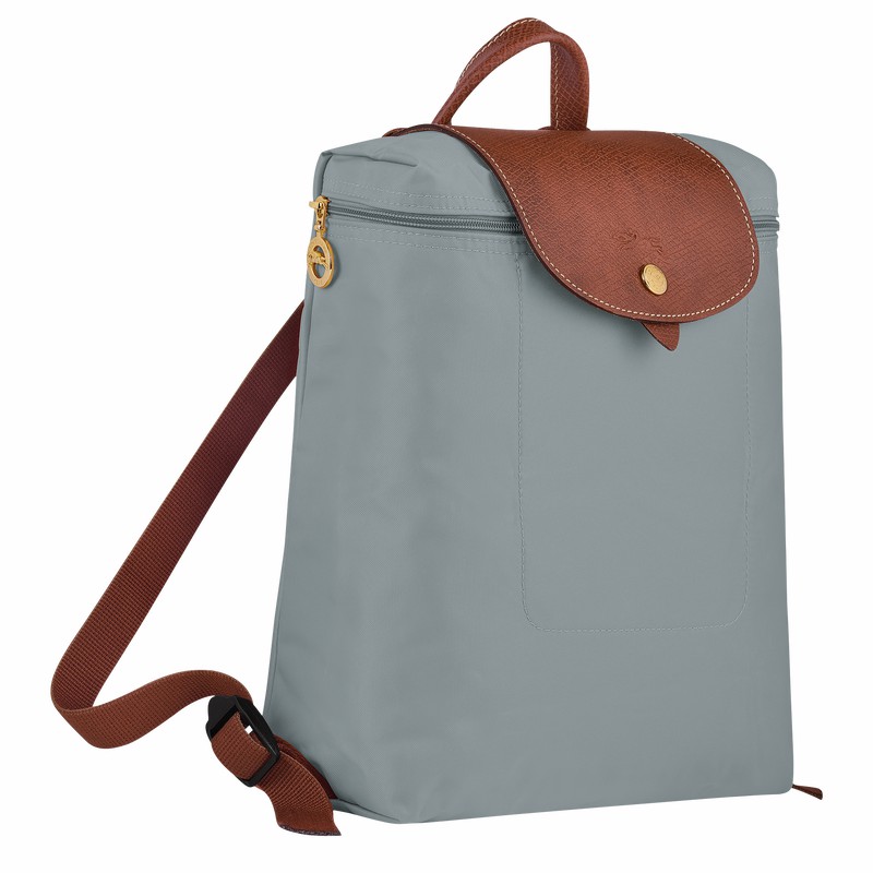 Longchamp Le Pliage Original M Backpack - Recycled canvas Grey USA | L1699089P80