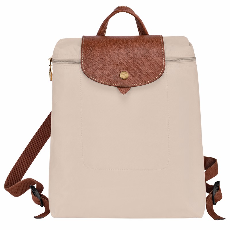 Longchamp Le Pliage Original M Backpack - Recycled canvas White USA | L1699089P71