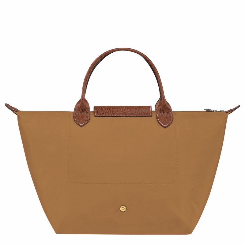 Longchamp Le Pliage Original M Handbag - Recycled canvas Khaki USA | L1623089P86