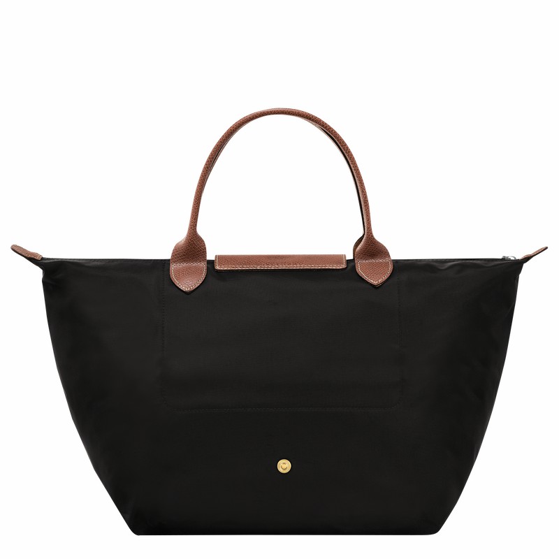 Longchamp Le Pliage Original M Handbag - Recycled canvas Black USA | L1623089001