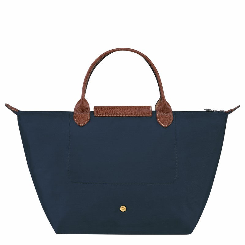 Longchamp Le Pliage Original M Handbag - Recycled canvas Navy USA | L1623089P68