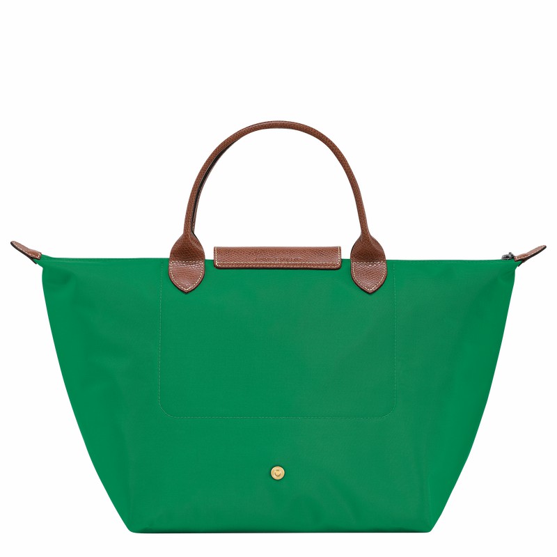 Longchamp Le Pliage Original M Handbag - Recycled canvas Green USA | L1623089P88