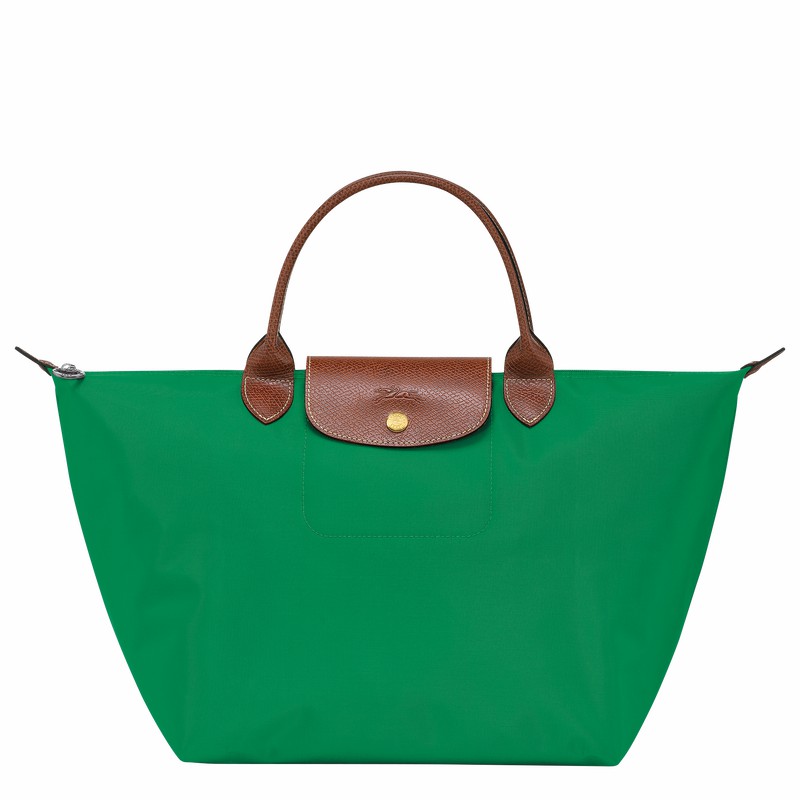 Longchamp Le Pliage Original M Handbag - Recycled canvas Green USA | L1623089P88