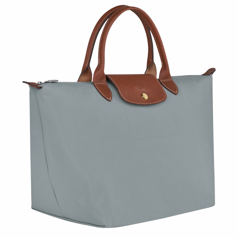 Longchamp Le Pliage Original M Handbag - Recycled canvas Grey USA | L1623089P80