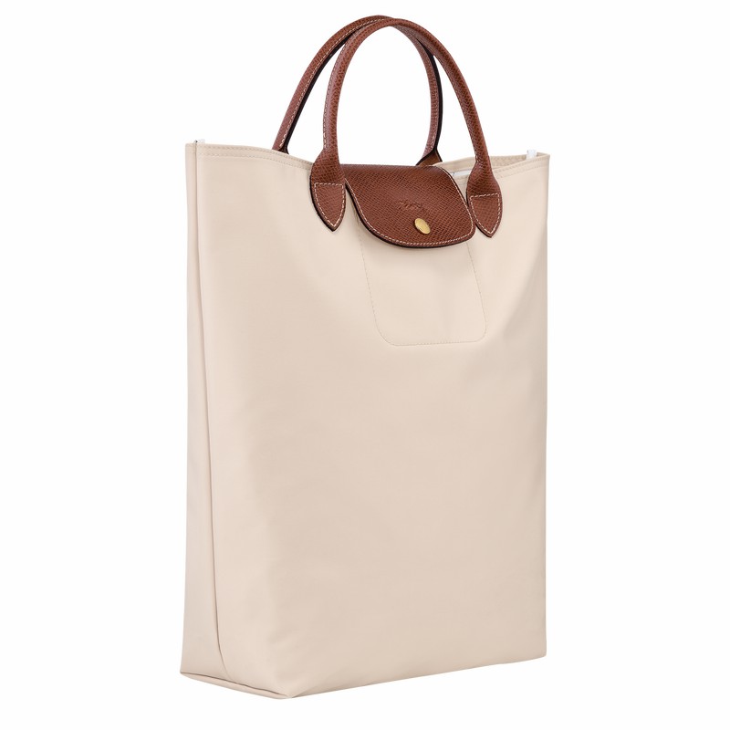 Longchamp Le Pliage Original M Tote bag - Canvas White USA | 10168089P71-