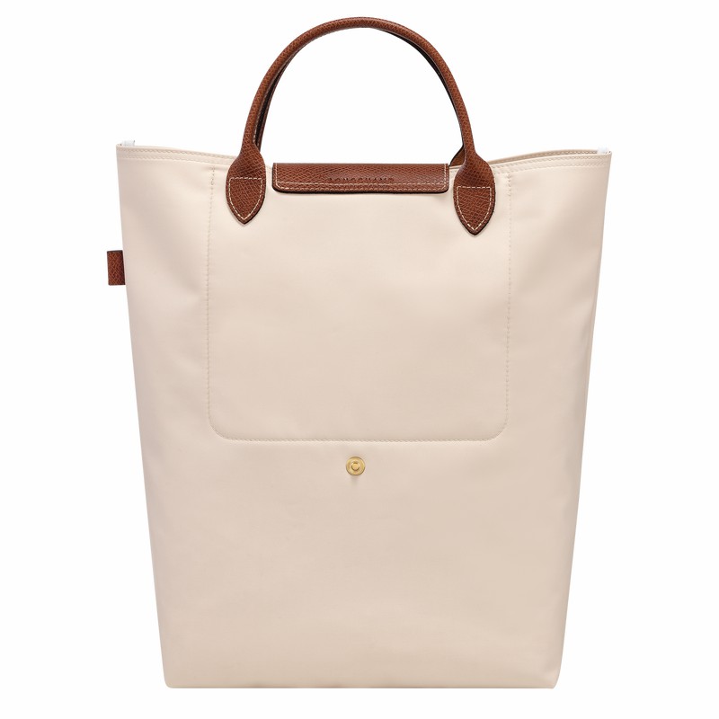 Longchamp Le Pliage Original M Tote bag - Canvas White USA | 10168089P71-