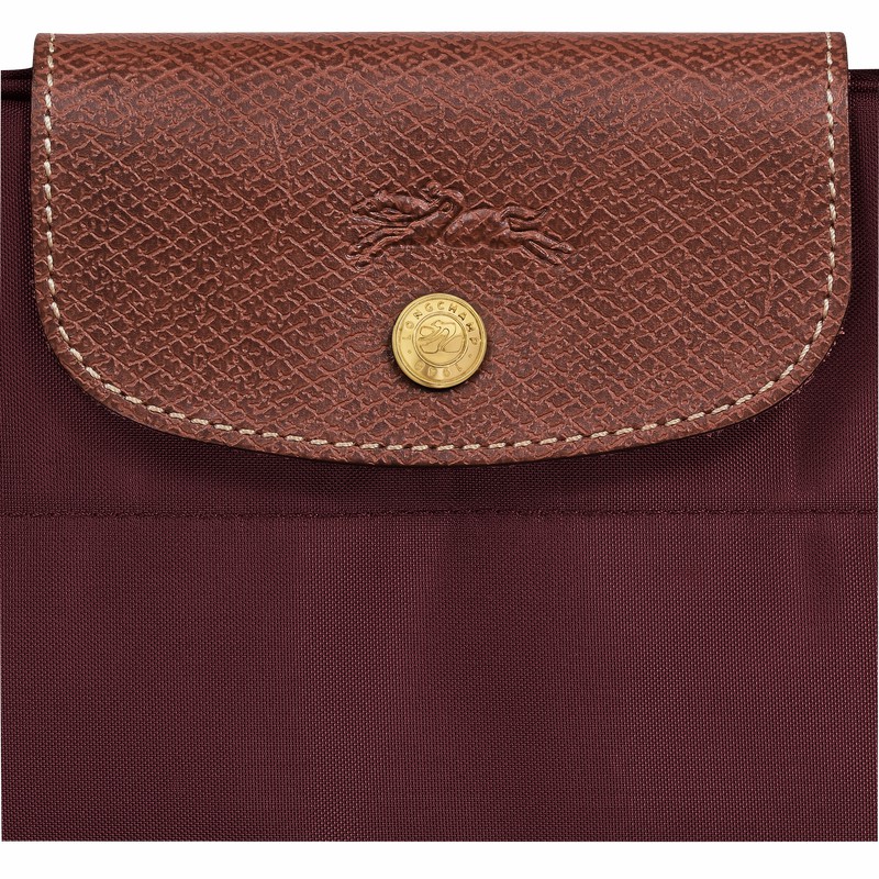 Longchamp Le Pliage Original M Tote bag - Canvas Burgundy USA | 10168089P87-