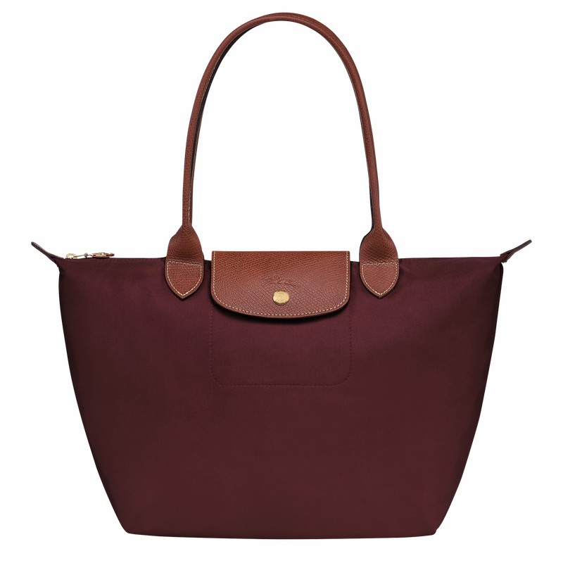 Longchamp Le Pliage Original M Tote bag - Recycled canvas Burgundy USA | L2605089P87