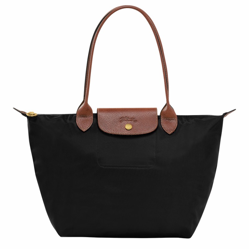 Longchamp Le Pliage Original M Tote bag - Recycled canvas Black USA | L2605089001