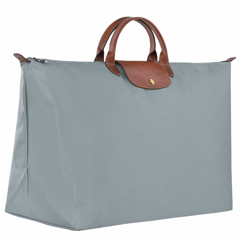 Longchamp Le Pliage Original M Travel bag - Recycled canvas Grey USA | L1625089P80-