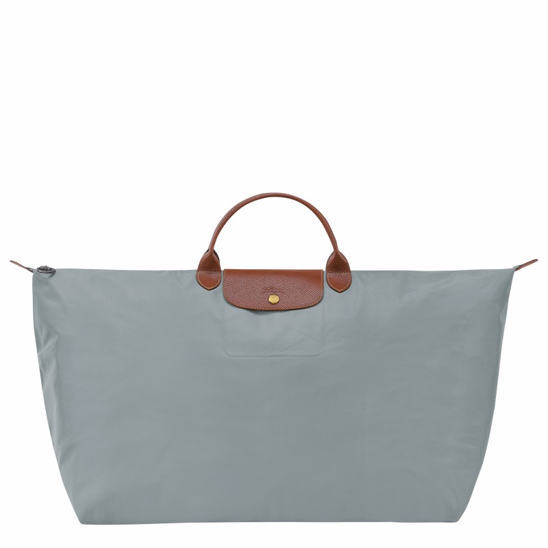 Longchamp Le Pliage Original M Travel bag - Recycled canvas Grey USA | L1625089P80-