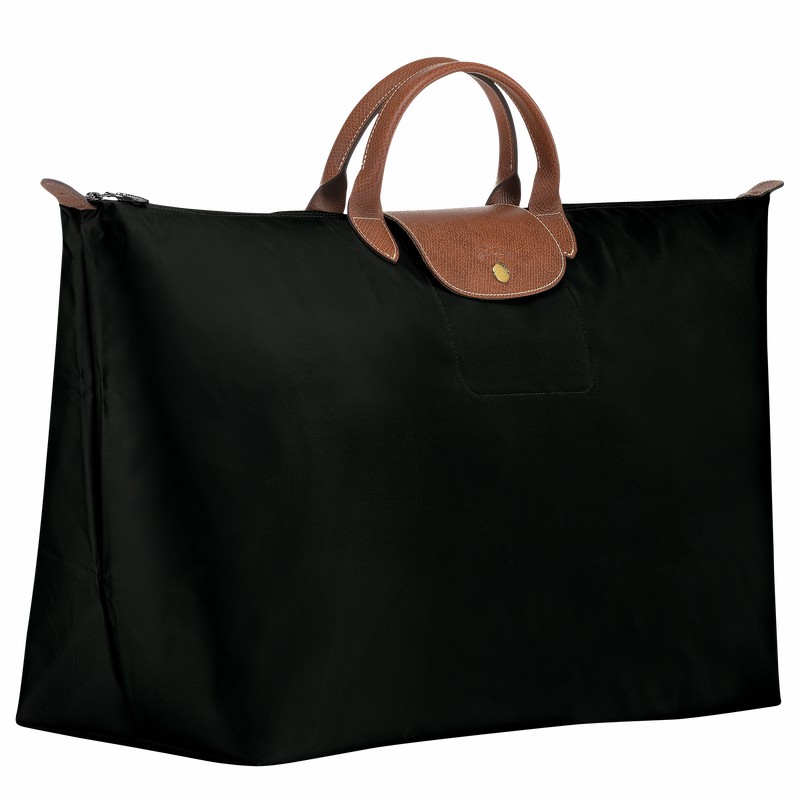 Longchamp Le Pliage Original M Travel bag - Recycled canvas Black USA | L1625089001-