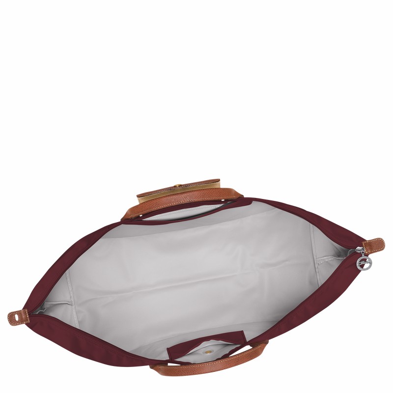 Longchamp Le Pliage Original M Travel bag - Recycled canvas Burgundy USA | L1625089P87-