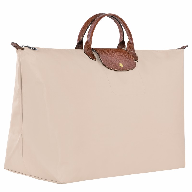 Longchamp Le Pliage Original M Travel bag - Recycled canvas White USA | L1625089P71