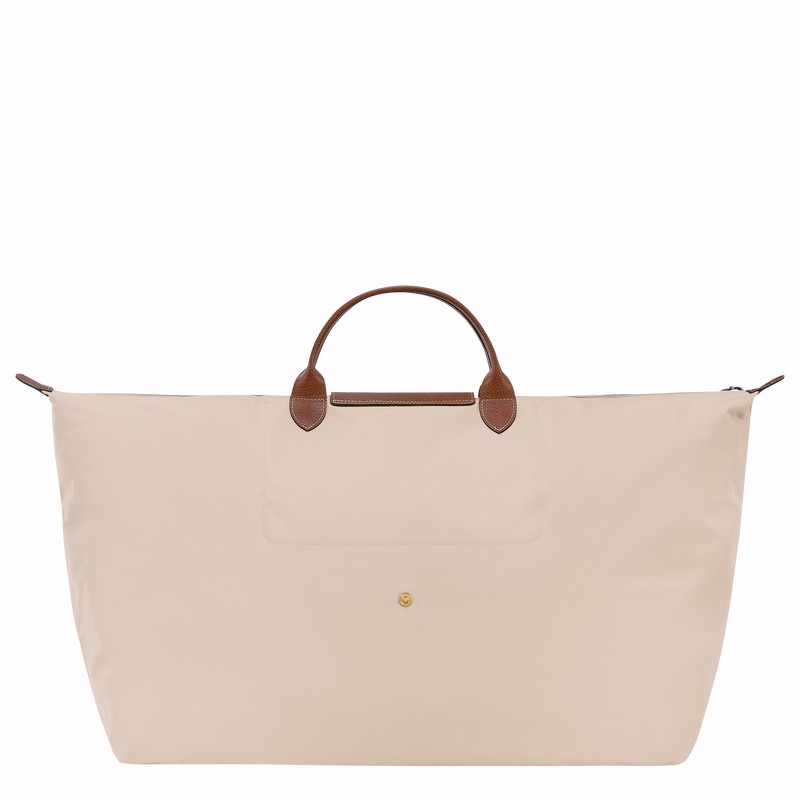 Longchamp Le Pliage Original M Travel bag - Recycled canvas White USA | L1625089P71