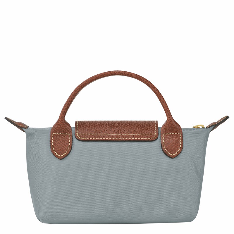 Longchamp Le Pliage Original Pouch with handle - Recycled canvas Grey USA | 34175089P80-