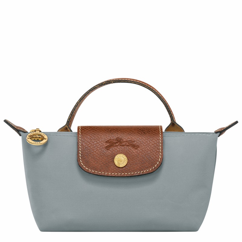 Longchamp Le Pliage Original Pouch with handle - Recycled canvas Grey USA | 34175089P80-