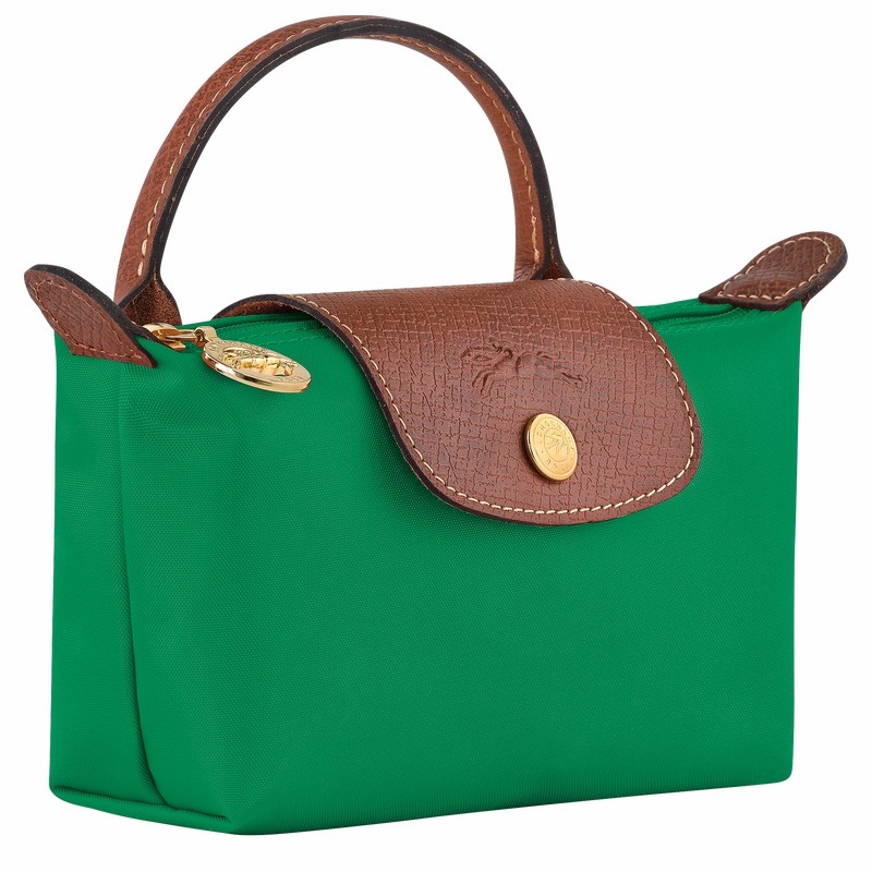 Longchamp Le Pliage Original Pouch with handle - Recycled canvas Green USA | 34175089P88-