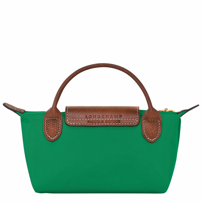 Longchamp Le Pliage Original Pouch with handle - Recycled canvas Green USA | 34175089P88-