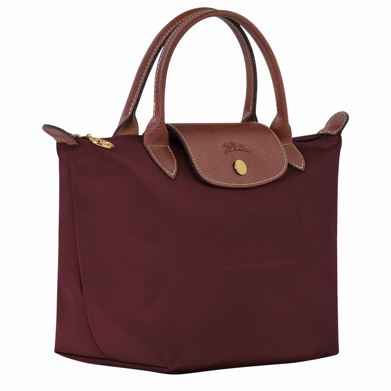 Longchamp Le Pliage Original S Handbag - Recycled canvas Burgundy USA | L1621089P87