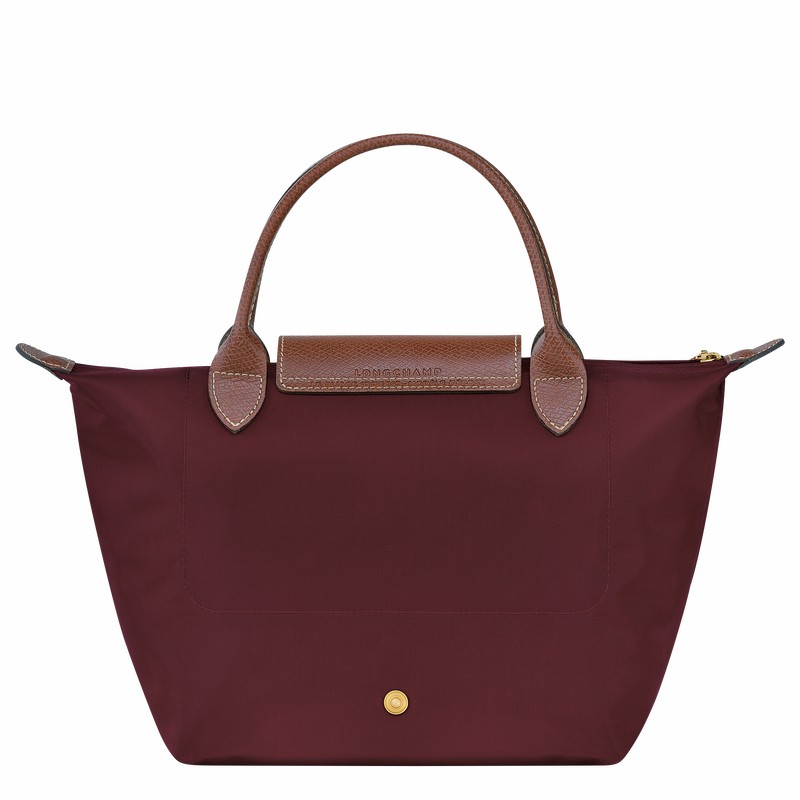 Longchamp Le Pliage Original S Handbag - Recycled canvas Burgundy USA | L1621089P87