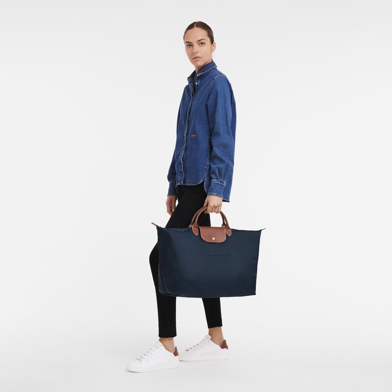 Longchamp Le Pliage Original S Travel bag - Recycled canvas Navy USA | L1624089P68-