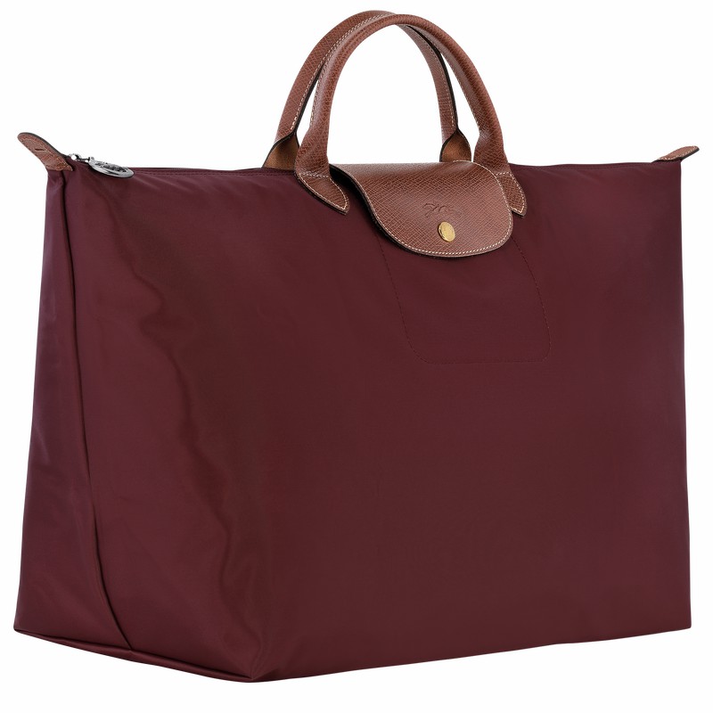 Longchamp Le Pliage Original S Travel bag - Recycled canvas Burgundy USA | L1624089P87-