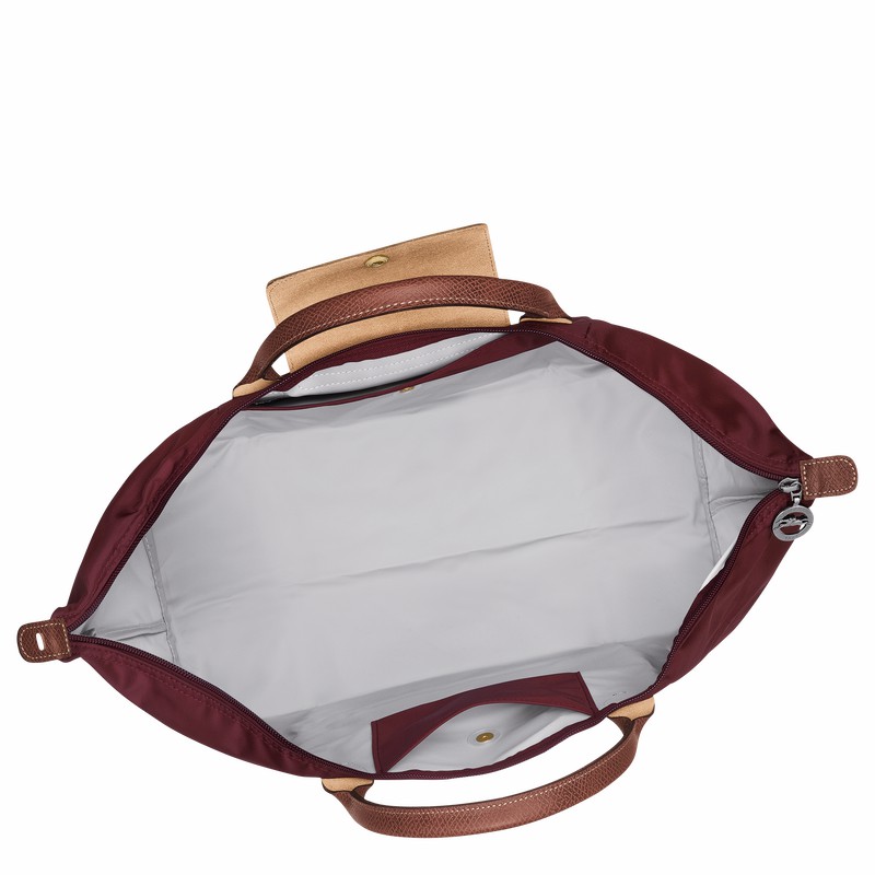 Longchamp Le Pliage Original S Travel bag - Recycled canvas Burgundy USA | L1624089P87-