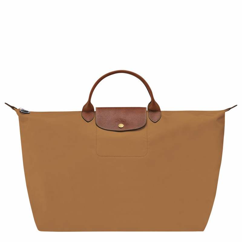 Longchamp Le Pliage Original S Travel bag - Recycled canvas Khaki USA | L1624089P86-