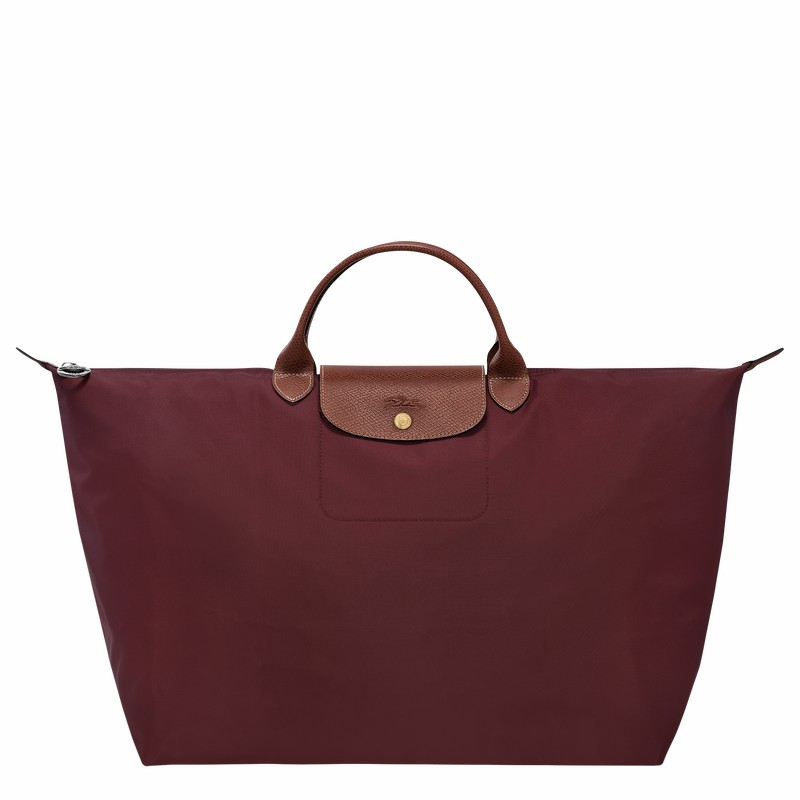 Longchamp Le Pliage Original S Travel bag - Recycled canvas Burgundy USA | L1624089P87