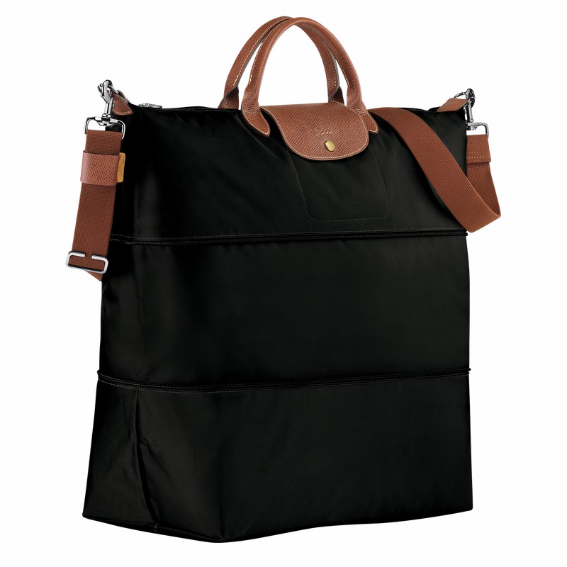 Longchamp Le Pliage Original Travel bag expandable - Recycled canvas Black USA | L1911089001-