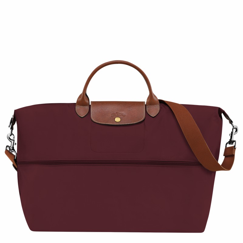 Longchamp Le Pliage Original Travel bag expandable - Recycled canvas Burgundy USA | L1911089P87-