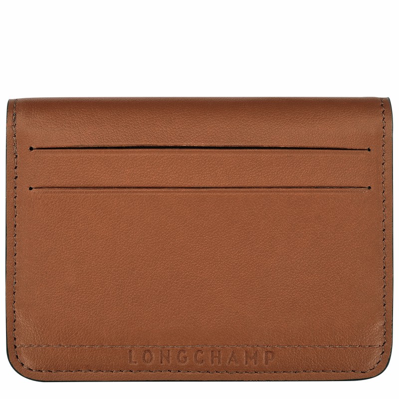 Longchamp Le Pliage Xtra Card holder - Leather Brown USA | 30039987504-