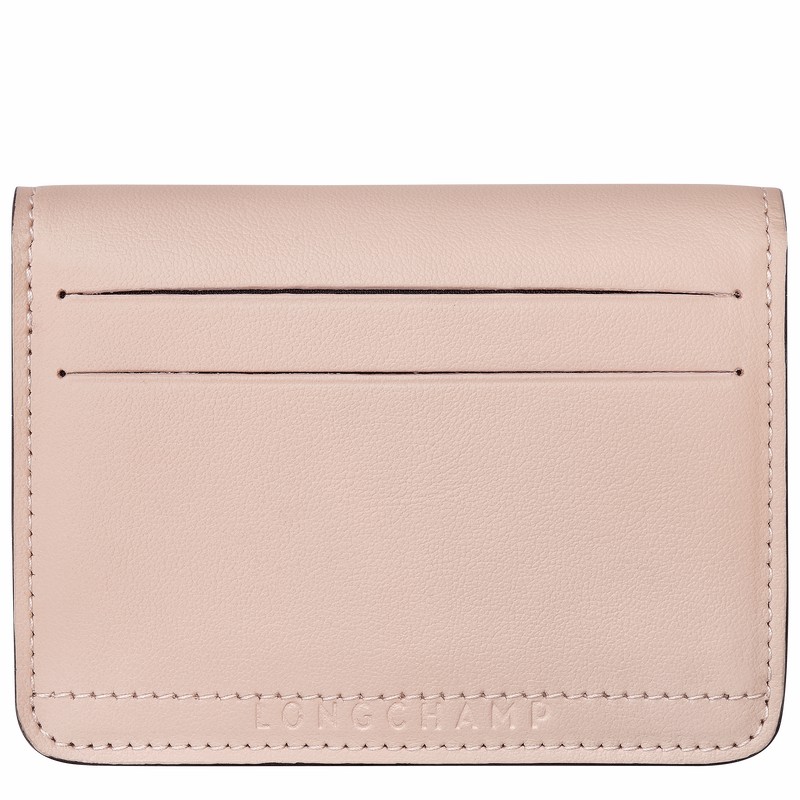 Longchamp Le Pliage Xtra Card holder - Leather Beige USA | 30039987542-